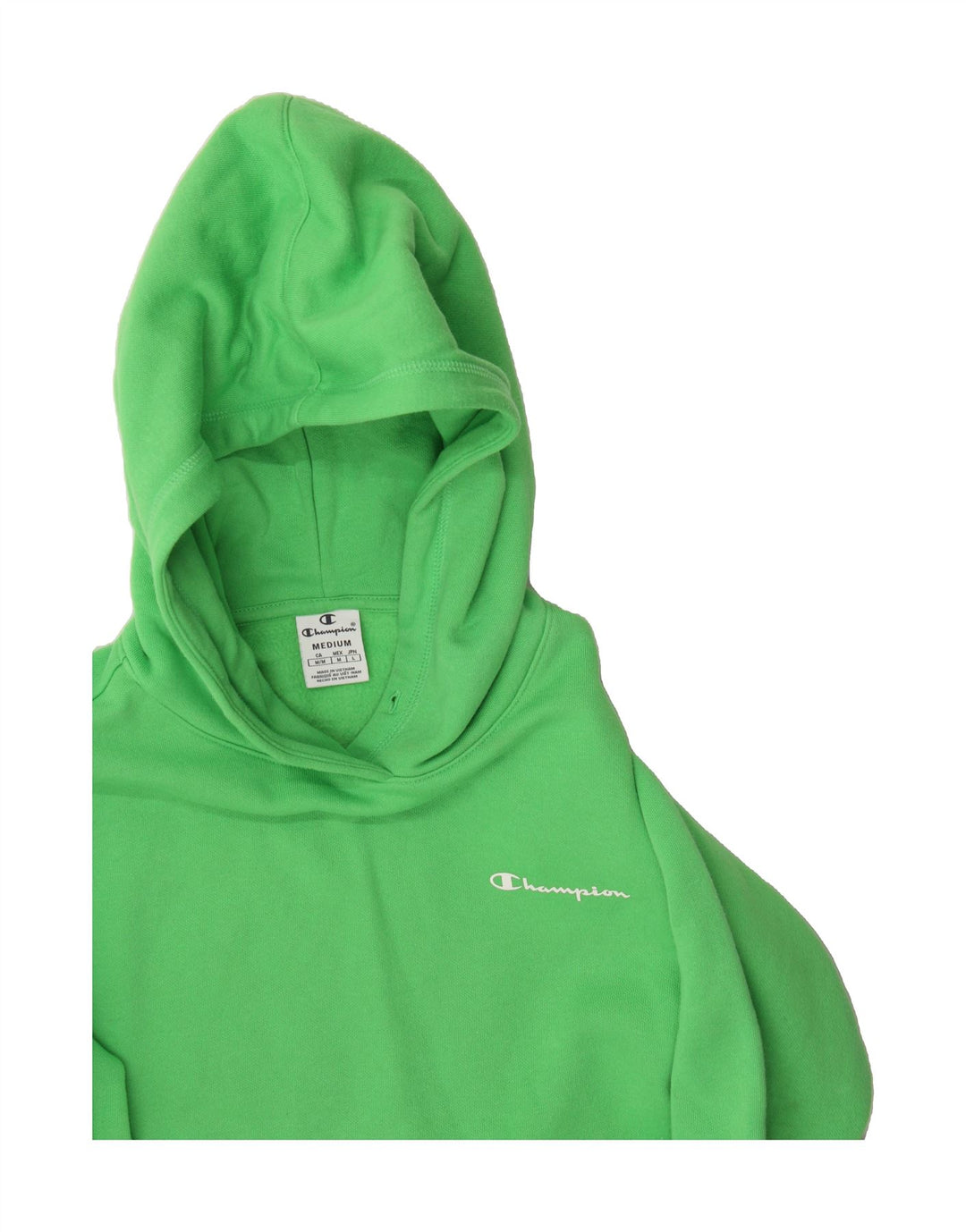 CHAMPION Mens Hoodie Jumper Medium Green Cotton Vintage Champion and Second-Hand Champion from Messina Hembry 