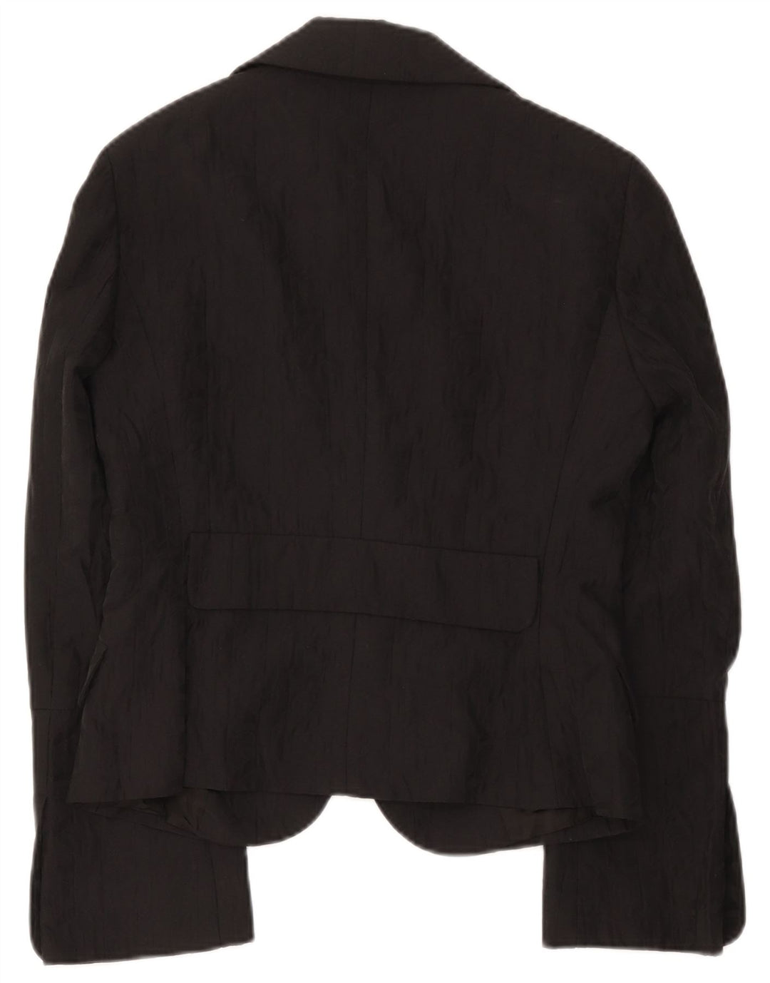 Max & Co. Damen-Blazerjacke mit 2 Knöpfen, Gr. 14, Größe L, Schwarz, Baumwolle
