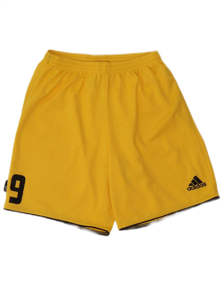 Adidas Sportshorts mit Grafik für Jungen, 11–12 Jahre, mittelgelbes Polyester