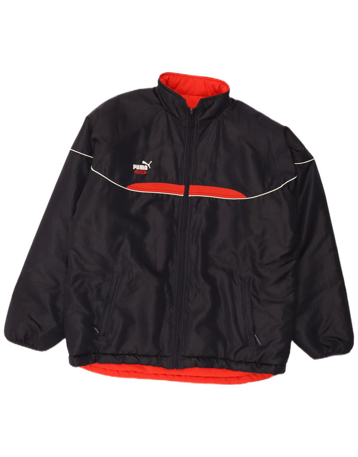 Puma Herren Reversible Wattierte Jacke UK 44 2XL Marineblau Farbblock
