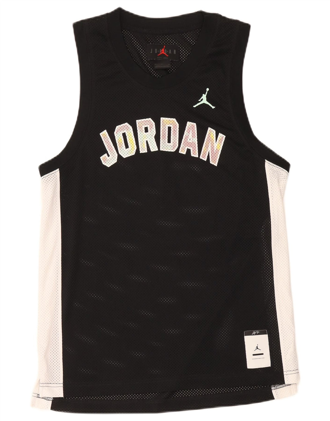 Jordan Herren-Weste mit Grafik, Größe S, Schwarz, Farbblock-Polyester
