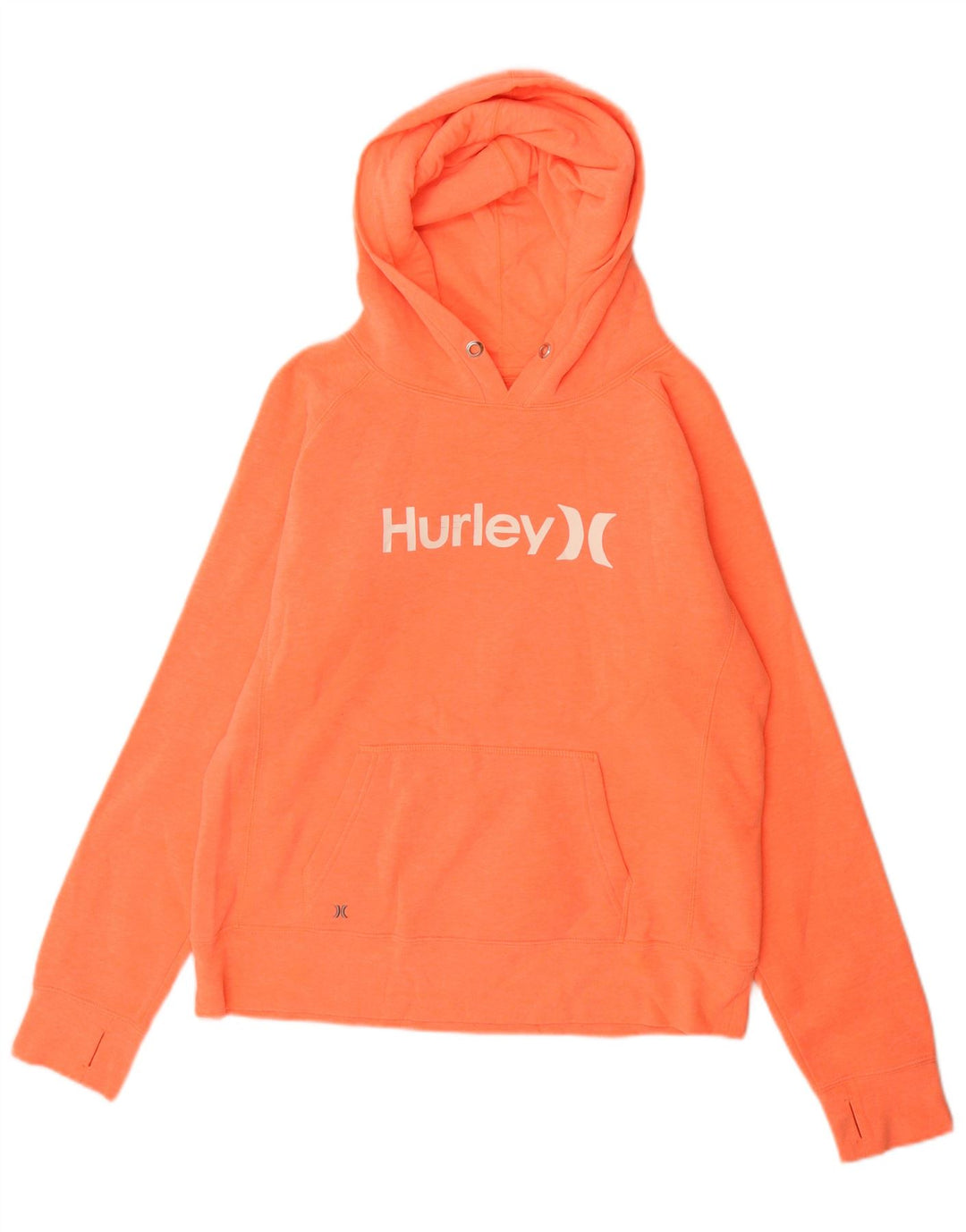 Hurley Herren-Kapuzenpullover mit Grafik, mittelorange Baumwolle