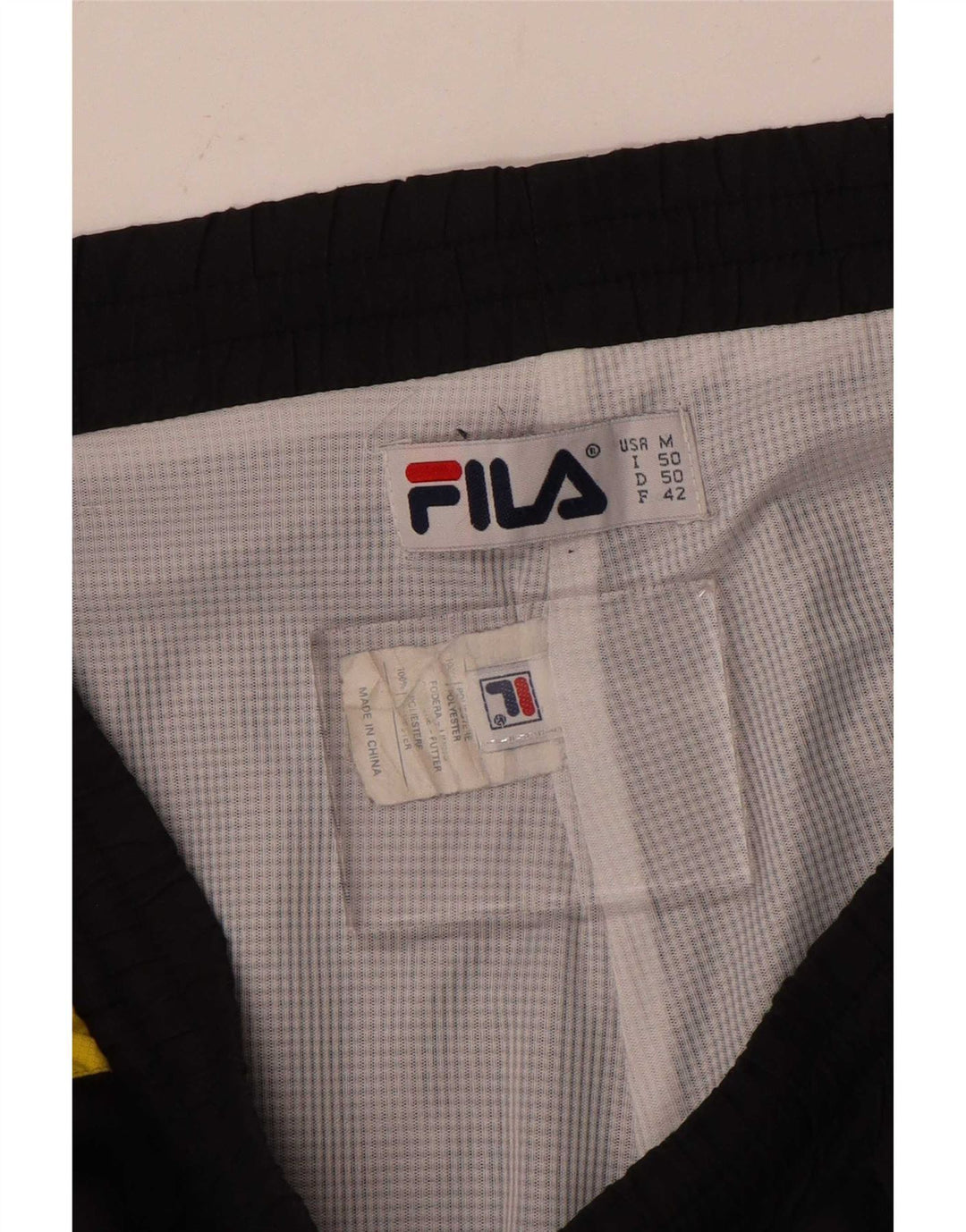 Fila Herren-Trainingsanzug mit Grafik, Jogginghose, Mittelschwarz, Farbblock