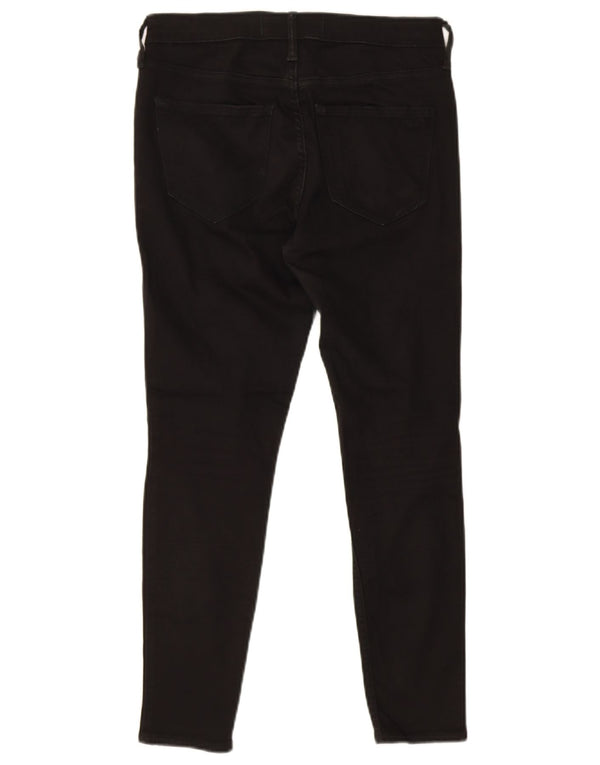 Hollister Damen High Rise Skinny Jeans US 7 Medium W28 L26 Schwarze Baumwolle