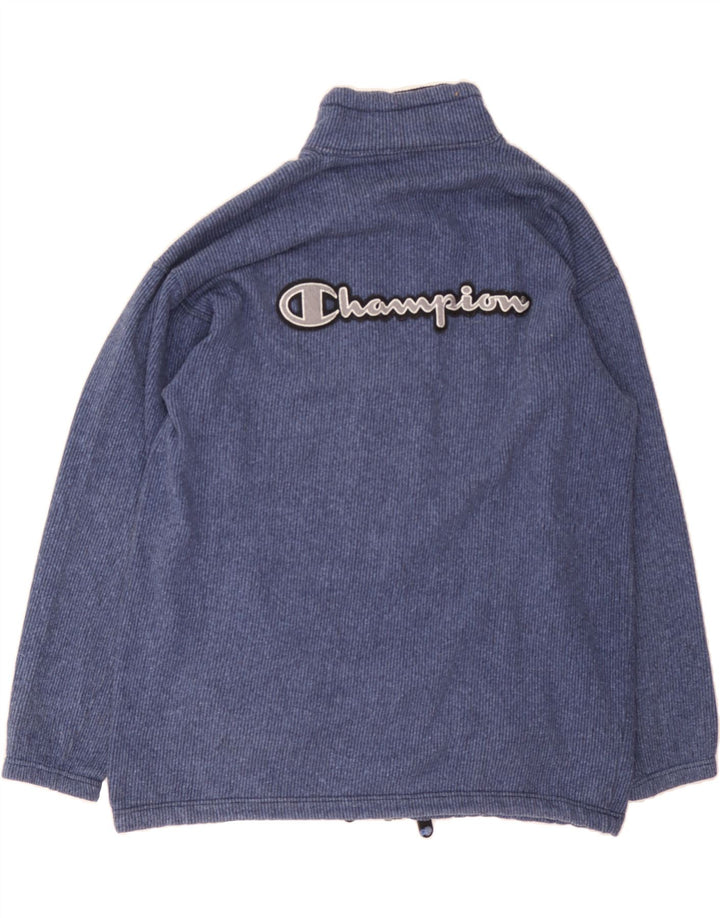 CHAMPION Mens Graphic Tracksuit Top Jacket Large Blue Cotton Vintage Champion and Second-Hand Champion from Messina Hembry 