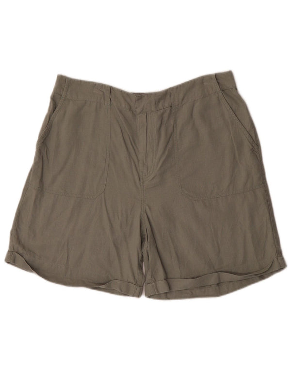 Fat Face Damen Chinoshorts UK 14 Large W32 Khaki Leinen