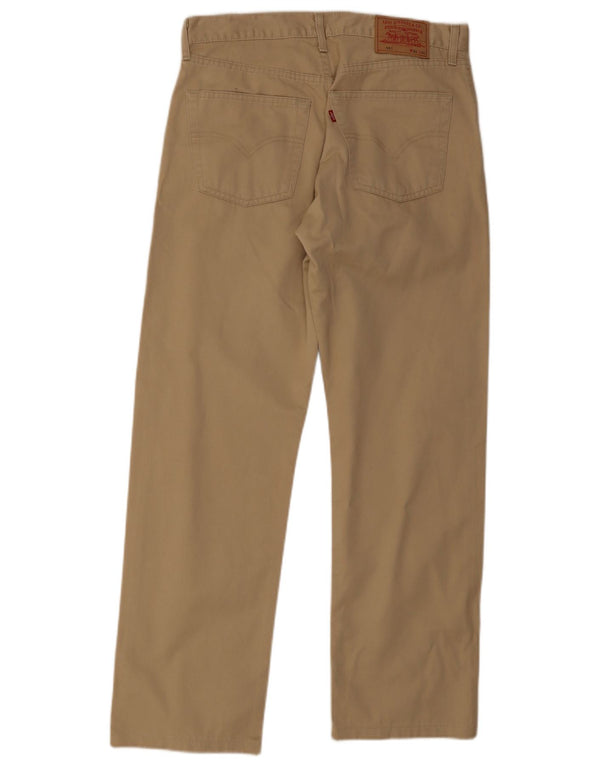 Levi's Herren 551 Straight Casual Hose W34 L30 Beige Baumwolle