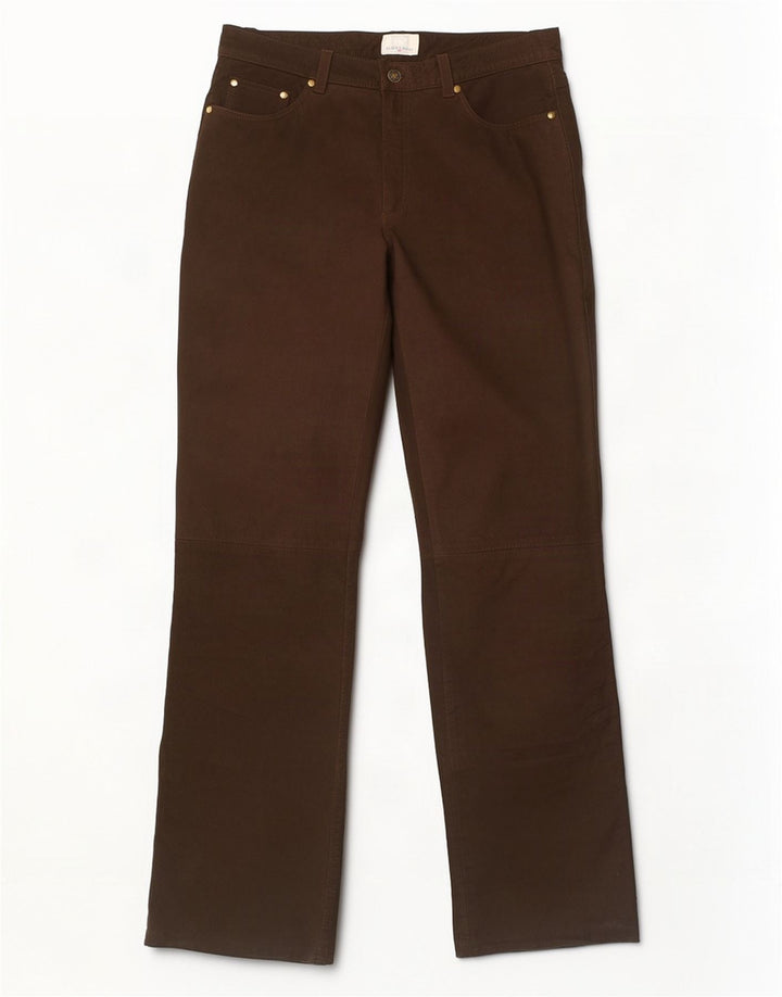 Spieth & Wensky Herren gerade Lederhose EU 48 Medium W32 L33 Braun