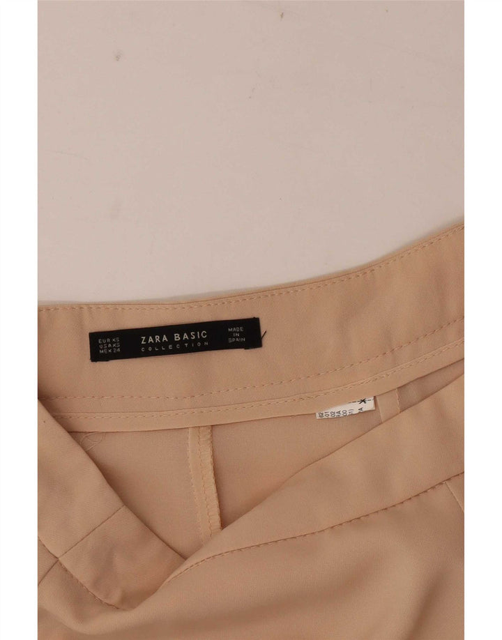 Zara Damen Freizeitshorts XS W24 Beige