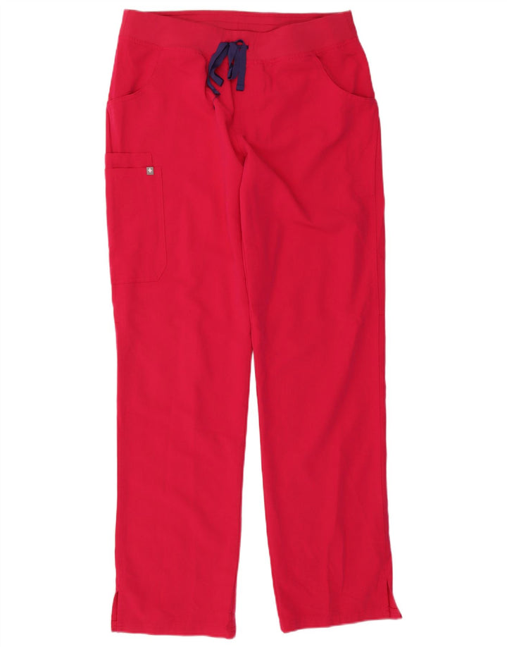 Figs Gerade Damen-Cargohose, Größe L, W32, L32, Rosa, Polyester