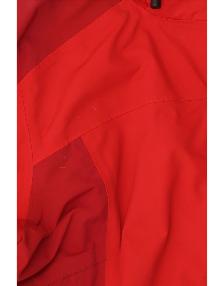 Musto Damen-Regenjacke mit grafischer Kapuze, UK 14, Größe L, Rot, Farbblock