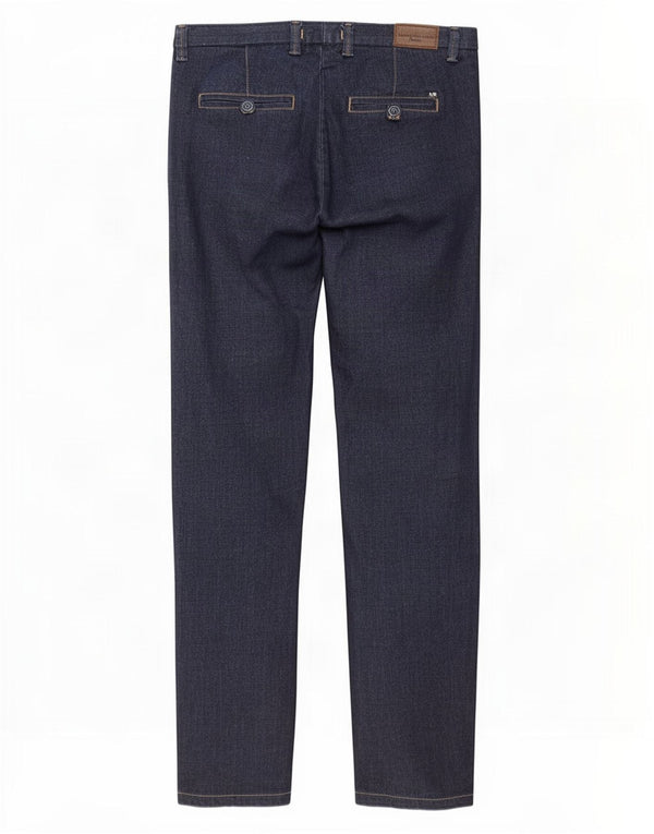 Massimo Rebecchi Mens Slim Jeans IT 50 Large W34 L31 Navy Blue Cotton