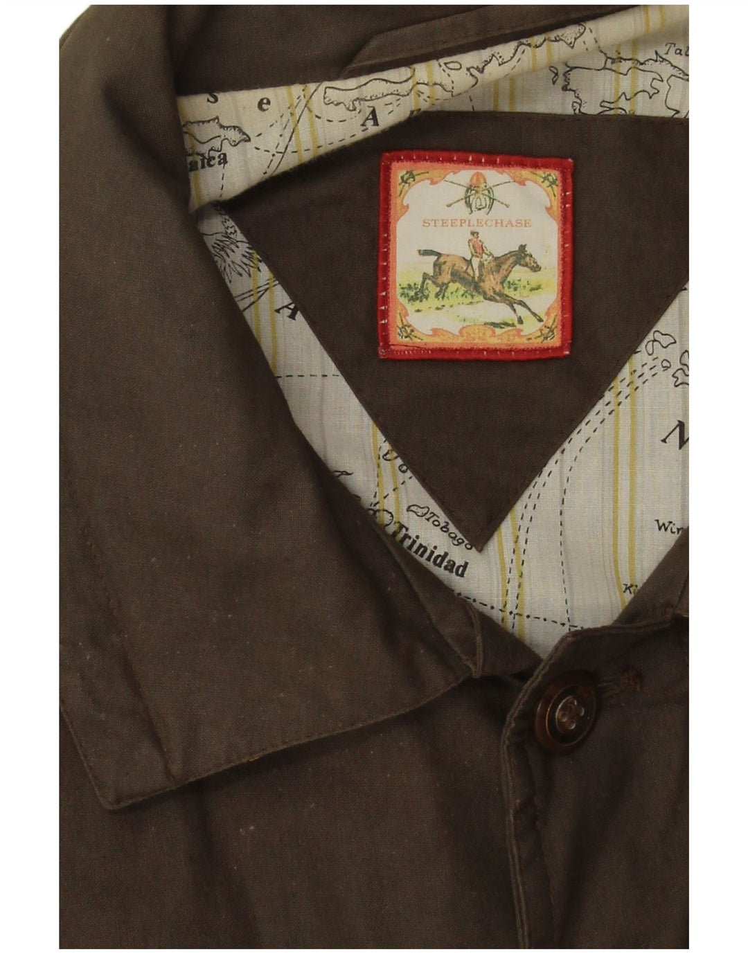 Vintage Herrenmantel UK 40 Large Khaki