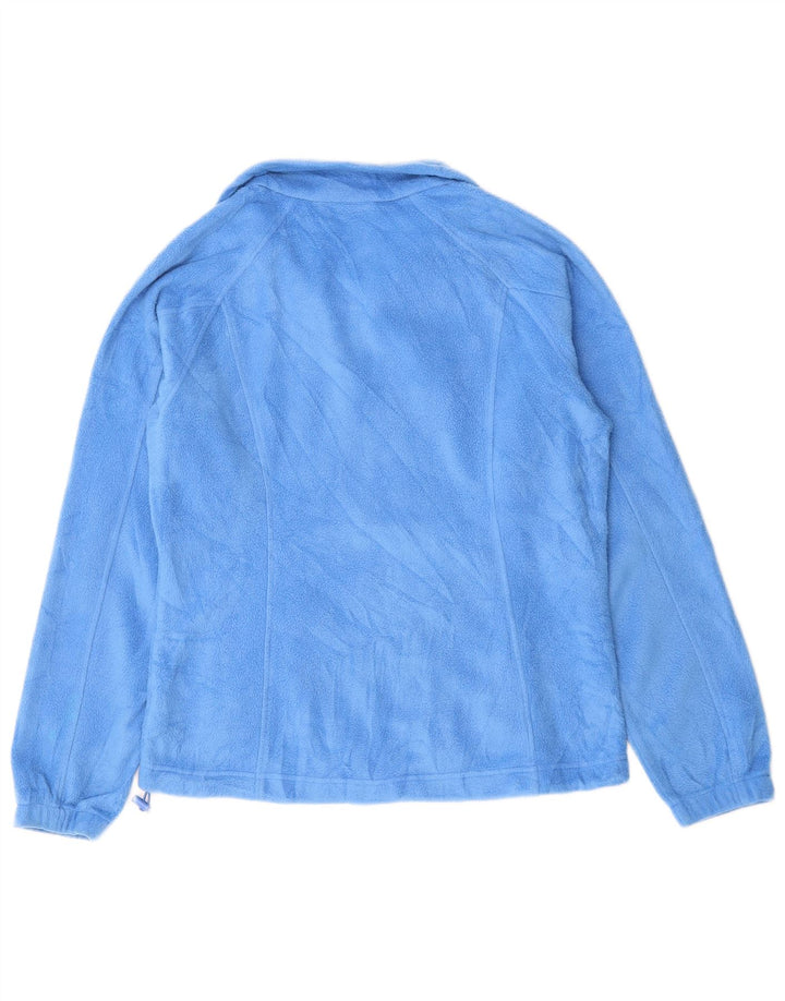 COLUMBIA Damen Fleecejacke UK 14 Mittelblaues Polyester