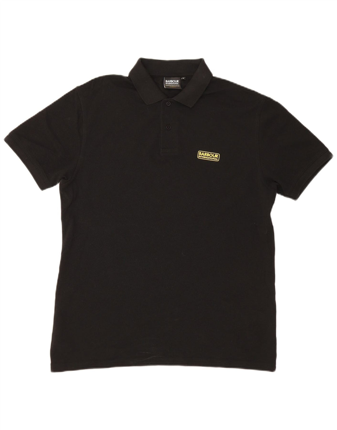 Barbour Herren-Poloshirt, mittelgroß, schwarze Baumwolle