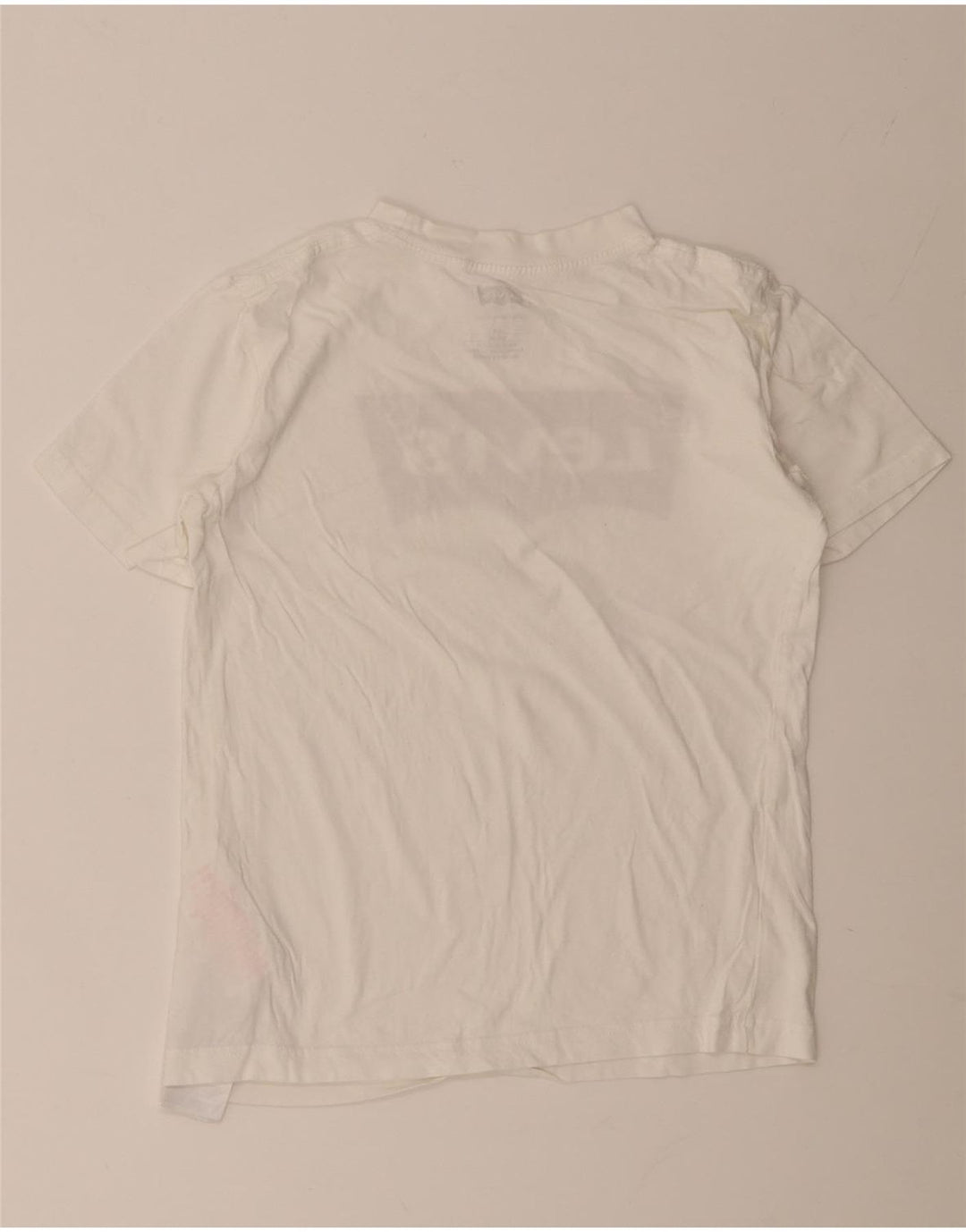 Levi's Jungen-T-Shirt mit Grafik, 11–12 Jahre, weiße Baumwolle