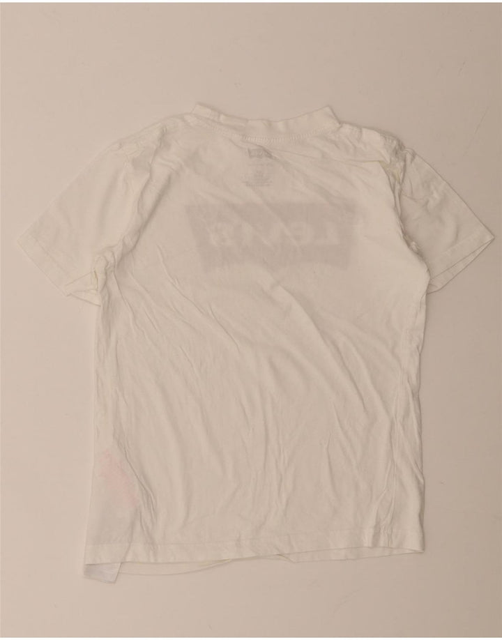 Levi's Jungen-T-Shirt mit Grafik, 11–12 Jahre, weiße Baumwolle