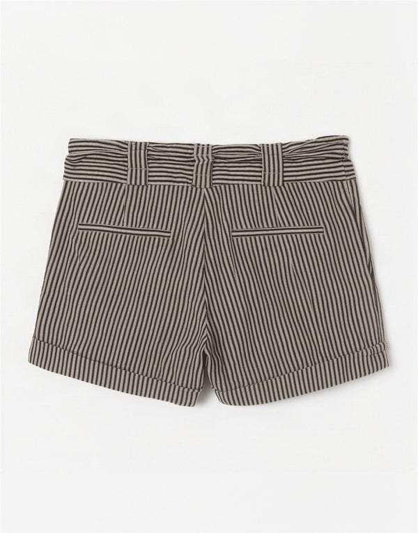 Oasis Damen-Hotpants UK 8 Small W28 Weiße Nadelstreifen-Baumwolle
