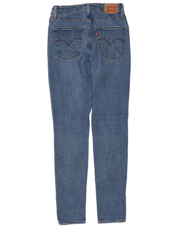 LEVI'S Damen 721 High Rise Skinny Jeans W28 L30 Blaue Baumwolle