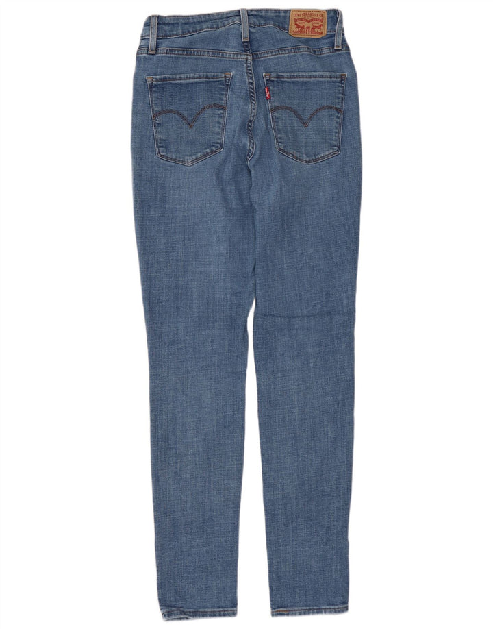 LEVI'S Damen 721 High Rise Skinny Jeans W28 L30 Blaue Baumwolle