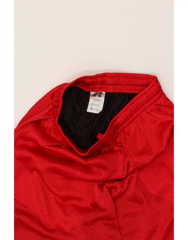 RUSSELL ATHLETIC Mens Graphic Sport Shorts Small  Red Polyester Vintage Russell Athletic and Second-Hand Russell Athletic from Messina Hembry 