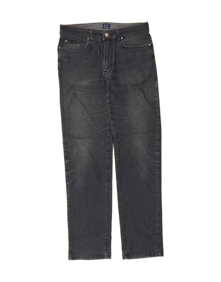 TRUSSARDI Mens Straight Jeans W32 L32 Navy Blue Cotton Vintage Trussardi and Second-Hand Trussardi from Messina Hembry 