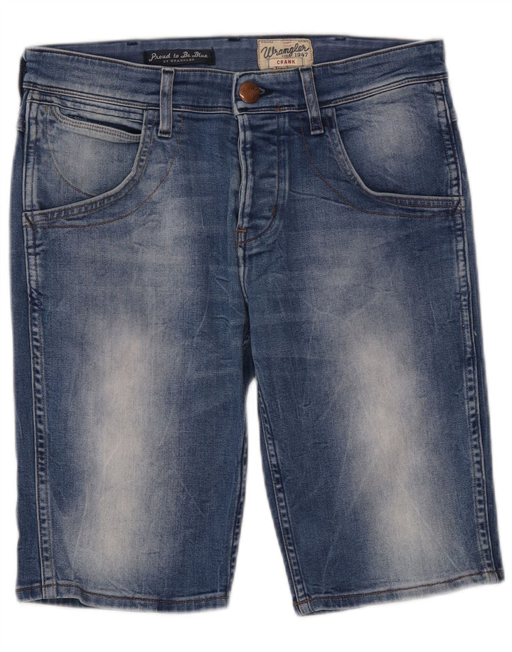 Wrangler Herren-Crank-Jeansshorts W30 aus mittelblauer Baumwolle
