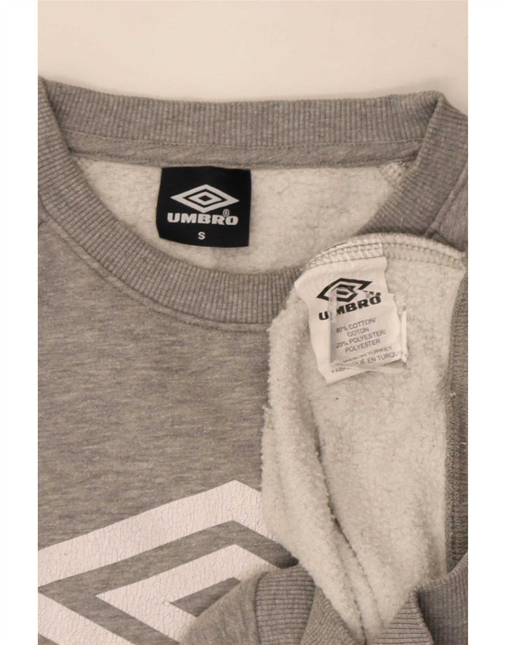 Umbro Herren-Sweatshirt mit Grafik, klein, grau meliert, Baumwolle