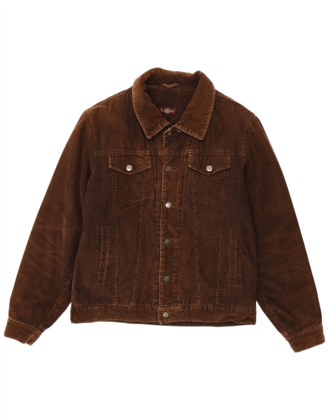 Larusso Herren Cordjacke UK 38 Mittelbraune Baumwolle