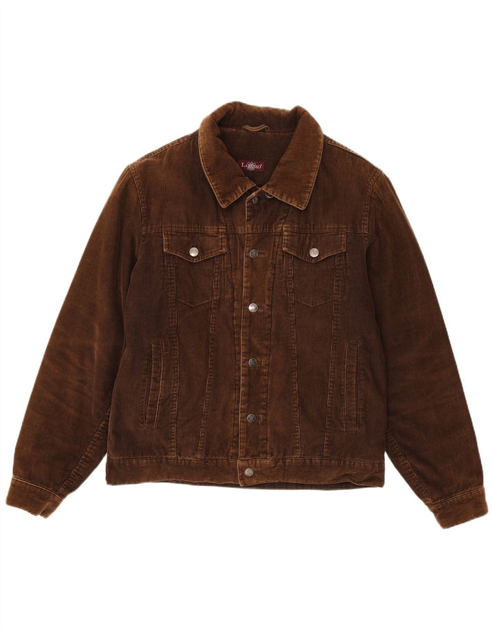 Larusso Herren Cordjacke UK 38 Mittelbraune Baumwolle