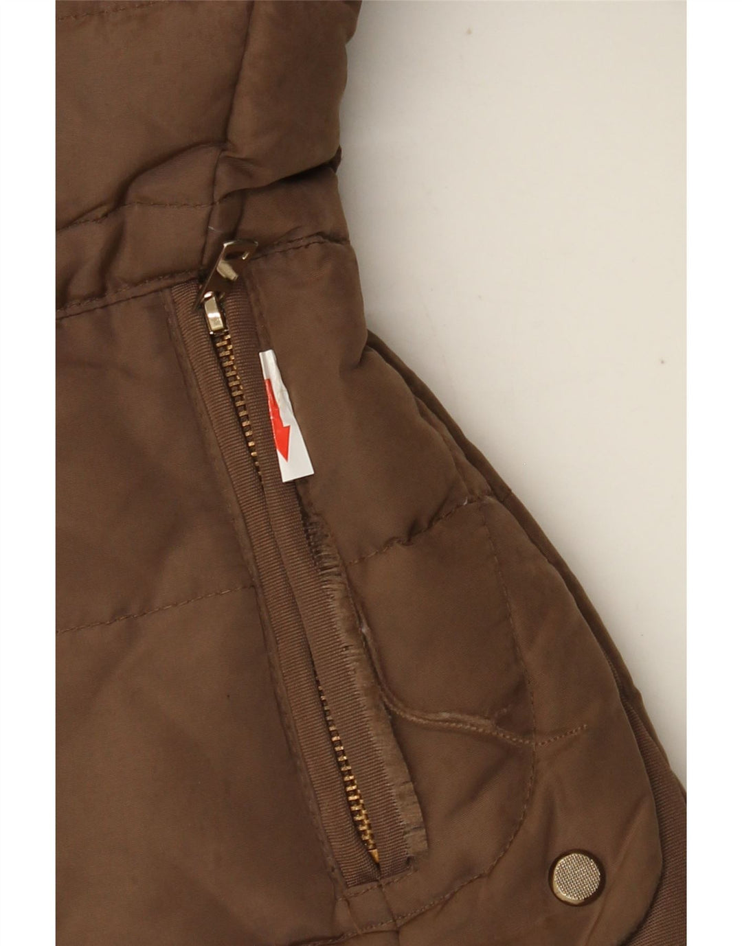 Zara Damen-Jacke mit Kapuze, gepolstert, UK 14, Mittelbraun