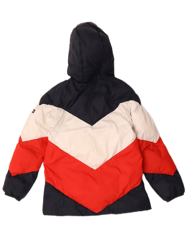 Tommy Hilfiger Wattierte Jacke mit Kapuze für Jungen, 11–12 Jahre, mehrfarbig