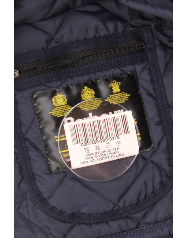 Barbour Herren LIDDESDALE Steppjacke UK 40 Großes marineblaues Nylon