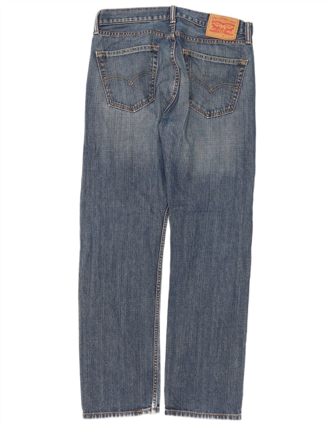 Levi's Herren Straight Jeans W33 L32 Blaue Baumwolle