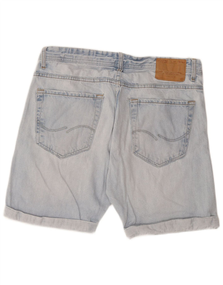Jack & Jones Herren-Jeansshorts, Größe L, W34, Blau, Baumwolle