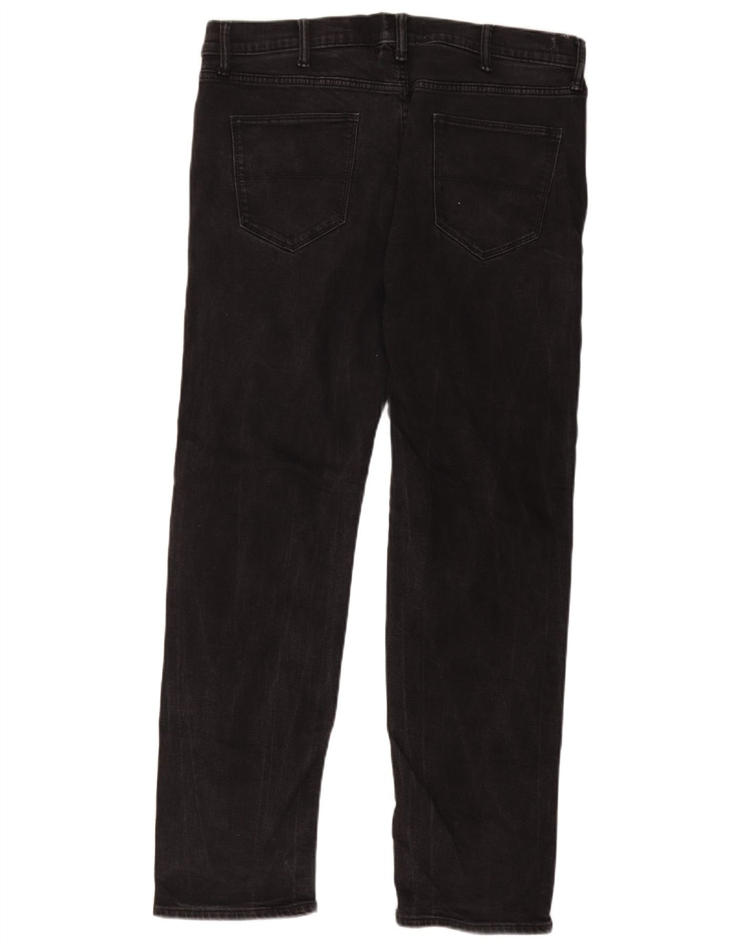 Marks & Spencer Herren Straight Jeans W38 L33 Schwarze Baumwolle