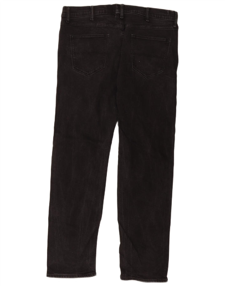 Marks & Spencer Herren Straight Jeans W38 L33 Schwarze Baumwolle