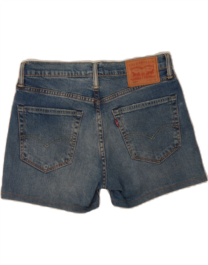 LEVI'S Womens 511 Denim Shorts W31 Medium Blue Cotton Vintage Levi's and Second-Hand Levi's from Messina Hembry 