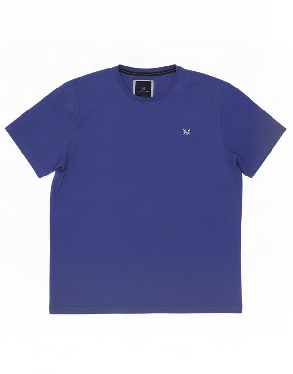 Crew Clothing Herren T-Shirt Top Large Blau Baumwolle