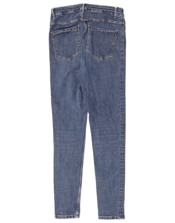 Zara Damen Skinny Jeans EU 38 Small W28 L27 Blaue Baumwolle