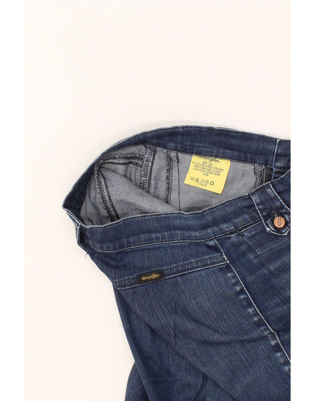 WRANGLER Womens Slim Jeans W26 L29 Black Cotton Vintage Wrangler and Second-Hand Wrangler from Messina Hembry 