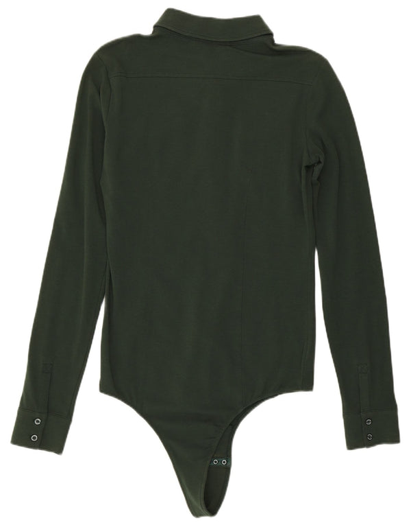 Liu Jo Damen-Hemd-Body, Gr. 10, Größe S, Grün, Baumwolle