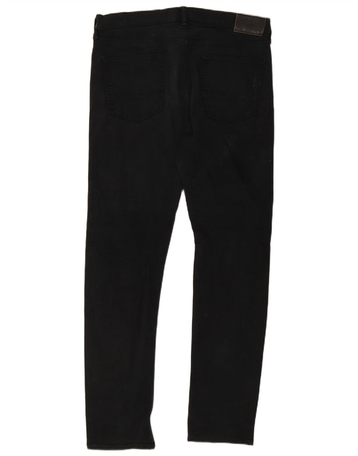 Marks & Spencer Herren Slim Jeans W36 L33 Schwarze Baumwolle