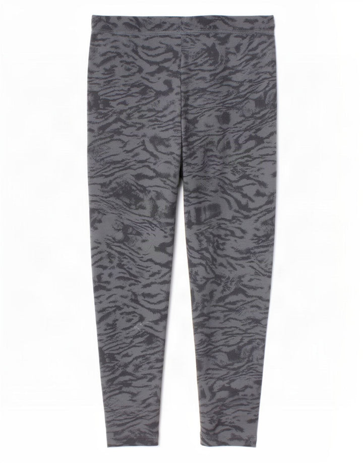 Under Armour Mädchen-Leggings, 6–7 Jahre, graues Batik-Polyester