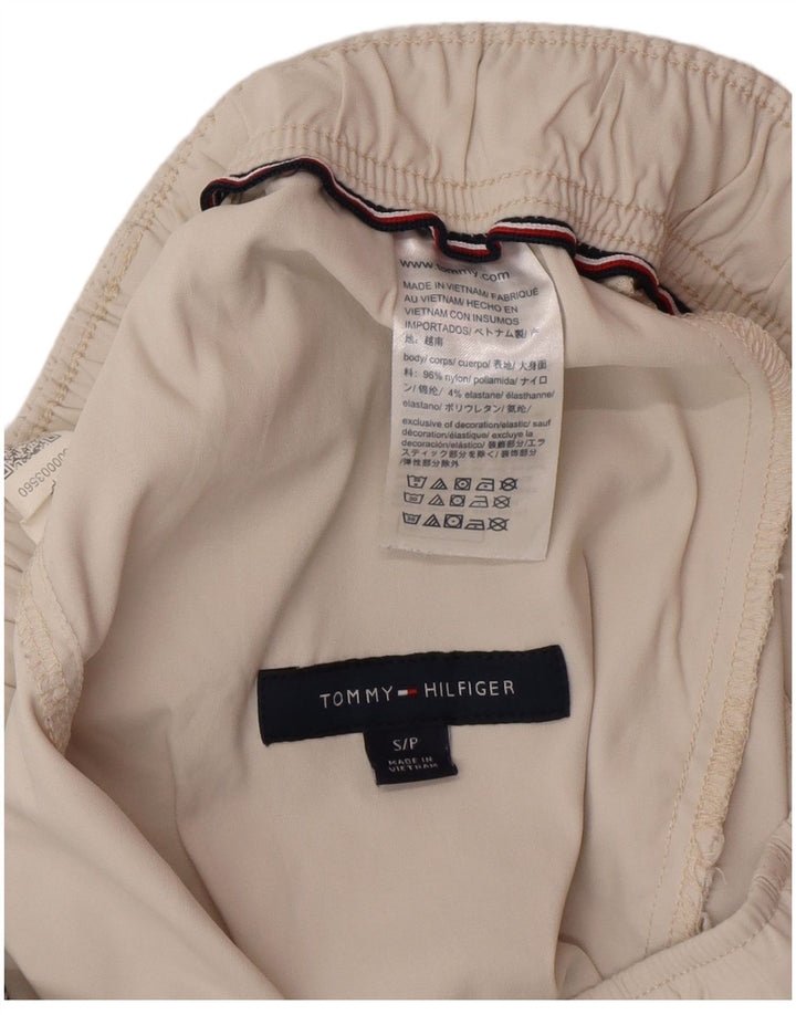 Tommy Hilfiger Herren-Bademode, klein, gebrochenes weißes Nylon