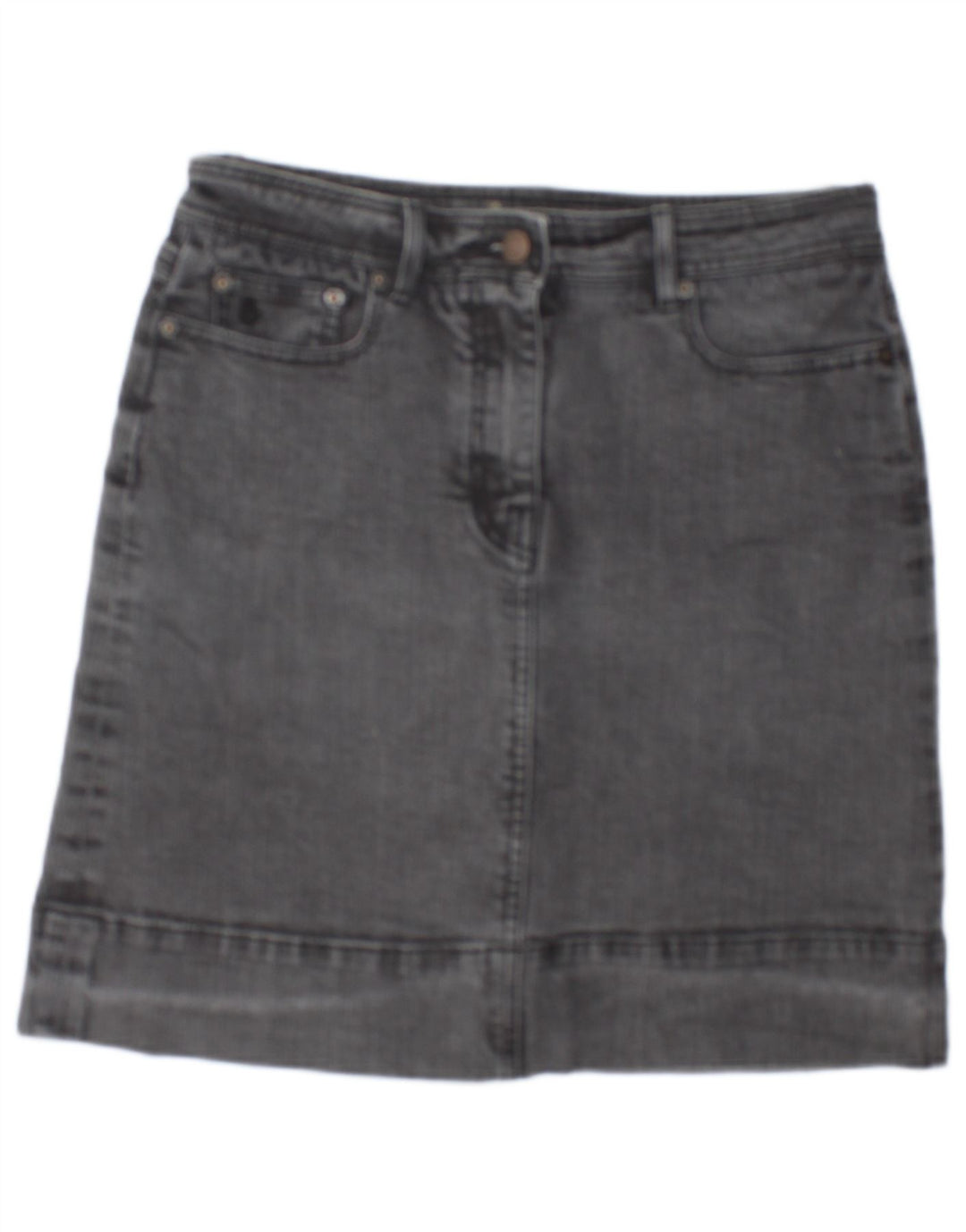 BODEN Damen Jeansrock UK 12 Medium W30 Grau