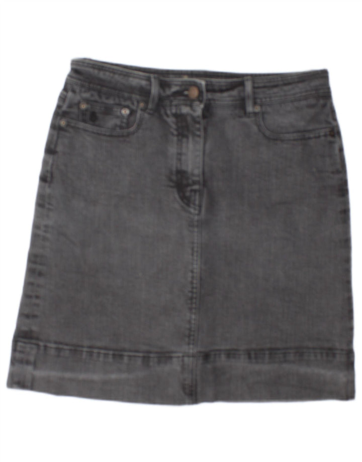 BODEN Damen Jeansrock UK 12 Medium W30 Grau