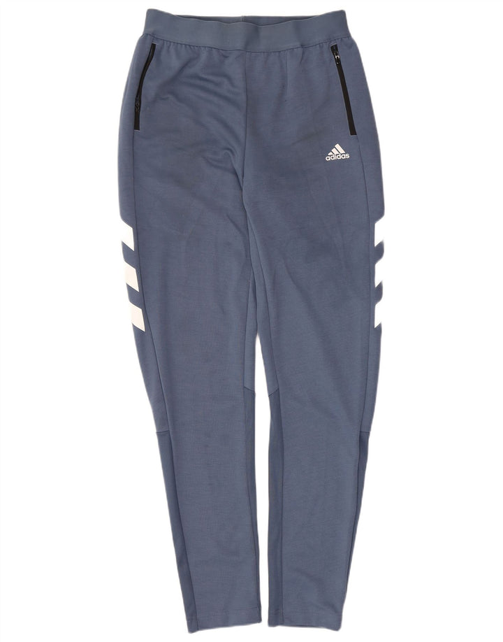 Adidas Trainingshose für Jungen, 15–16 Jahre, blaues Colourblock-Polyester