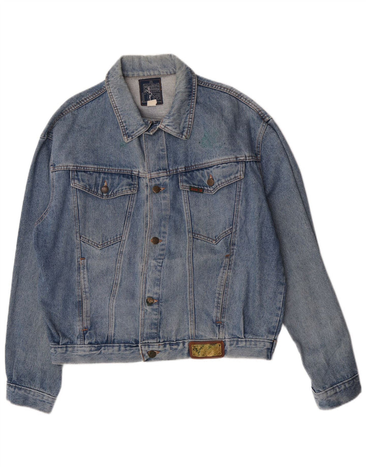 Base 92 Herren-Jeansjacke, UK 42, XL, blaue Baumwolle