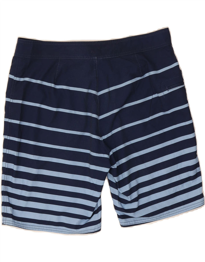 VINEYARD VINES Mens Swimming Shorts Large  Navy Blue Striped Polyester Vintage Vineyard Vines and Second-Hand Vineyard Vines from Messina Hembry 